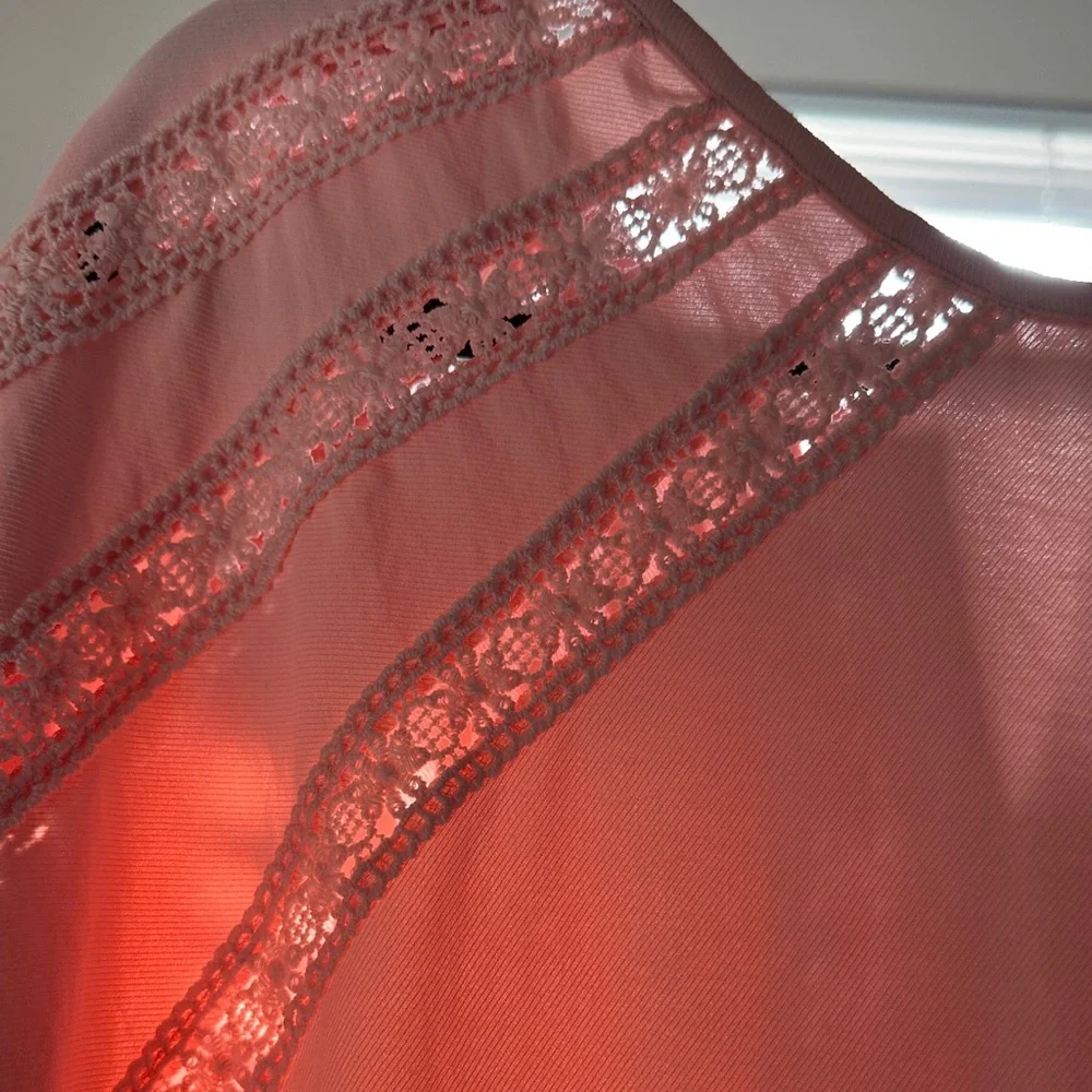 Lane Bryant Sky Blue Lace Accent Blouse - Picture 10 of 12